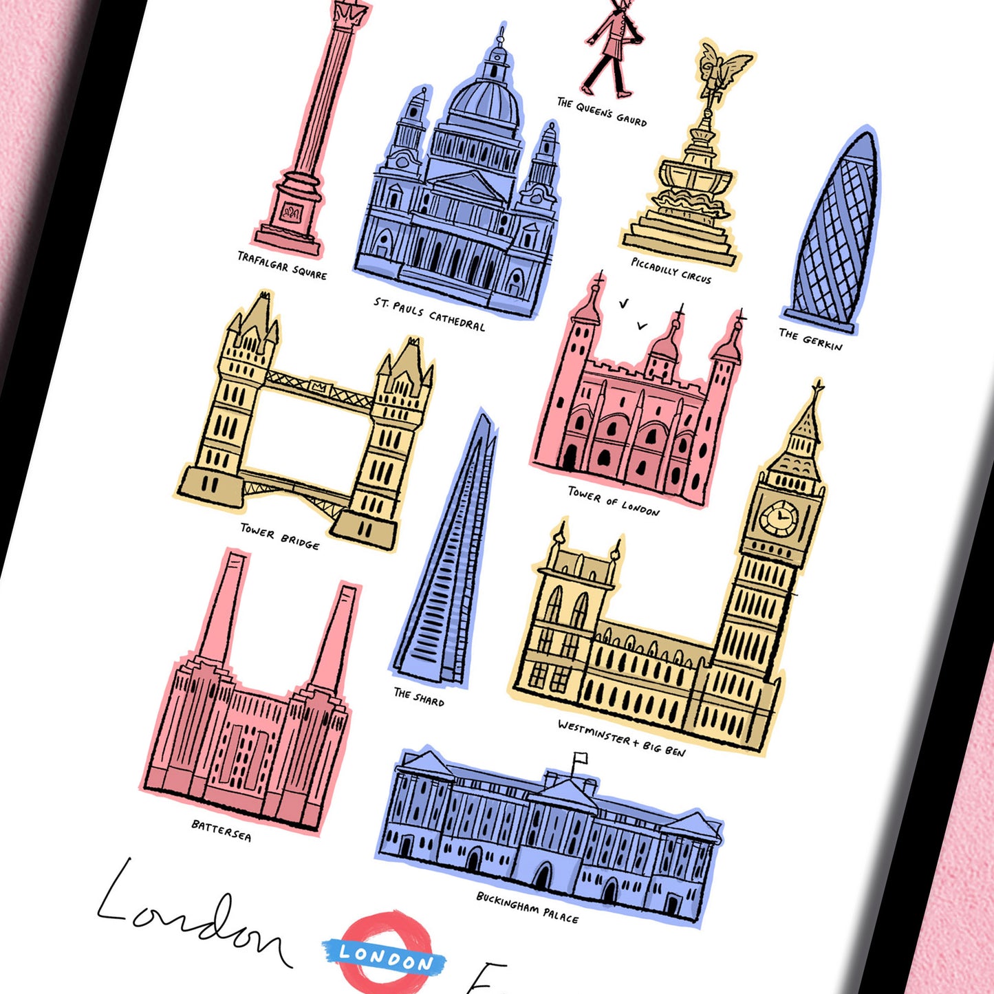 London England print