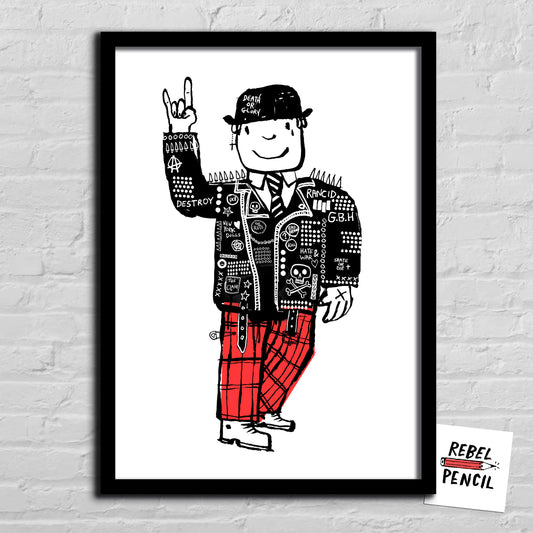 Mr Benn the Punk print