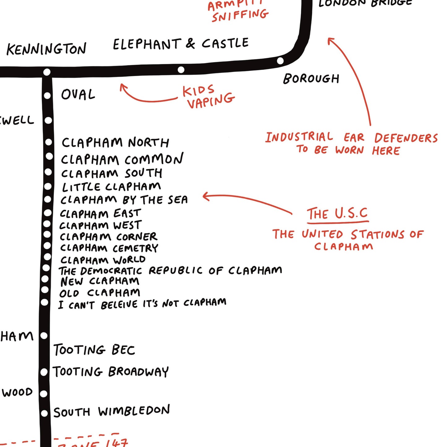 Northern Line print
