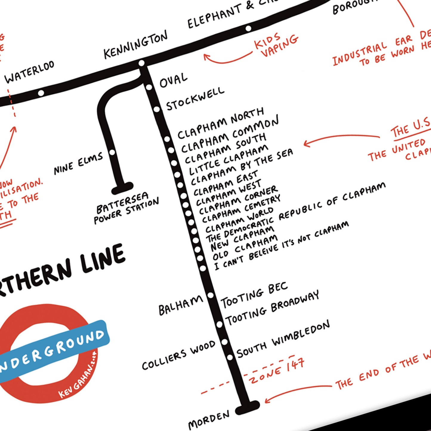 Northern Line print