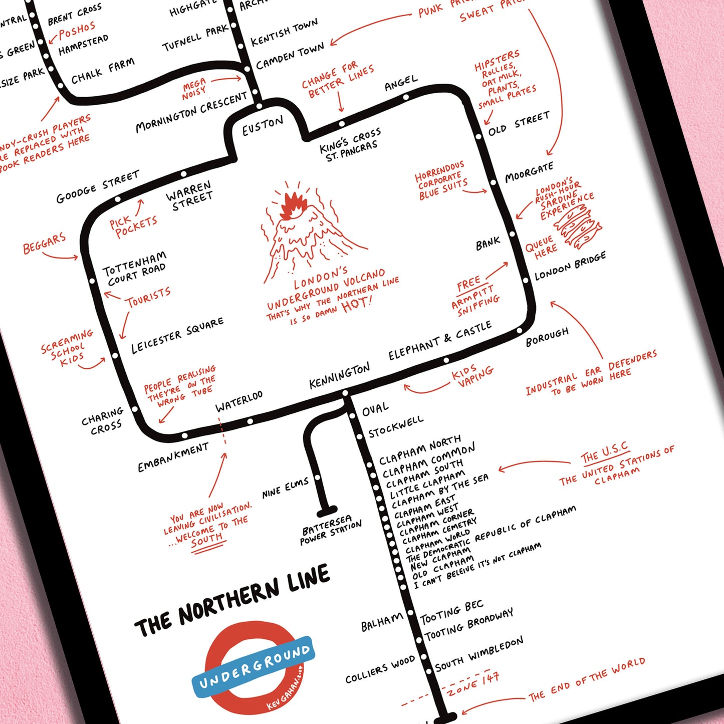 Northern Line print