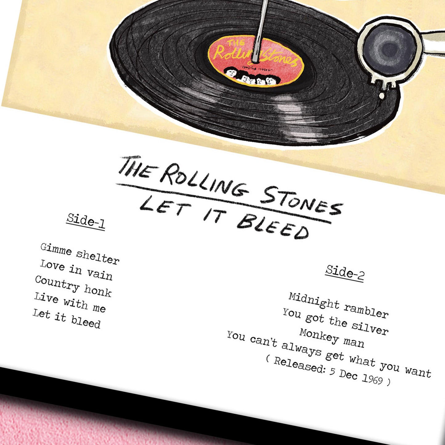 Rolling Stones - Let it Bleed print