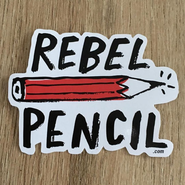 REBEL PENCIL VINYL 10CM STICKER