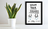 WASH YOUR HANDS YOU FILTHY ANIMAL PRINT
